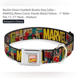 BUCKLE DOWN 6ft LEASH & COLLAR SET MARVEL SPIDER-MAN